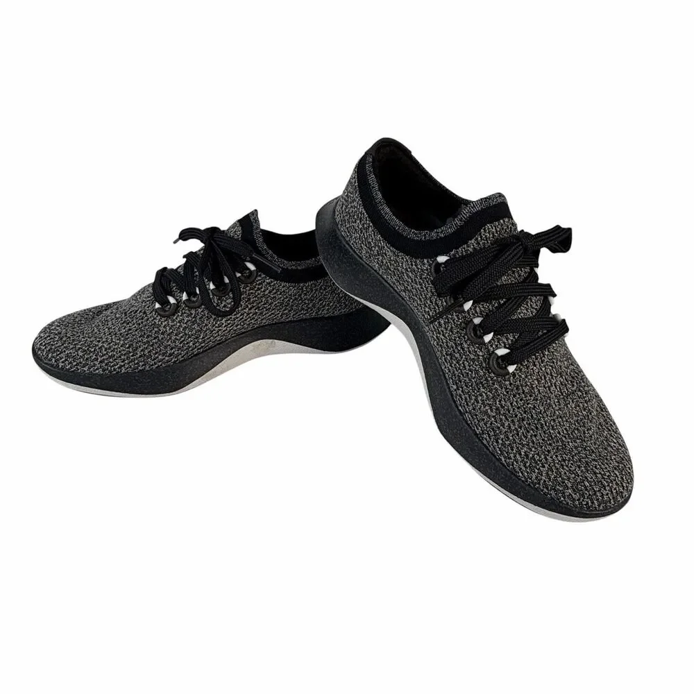 Allbirds Tree Dasher Sneakers Raven (Gray/Black Knit ) Men’s US size 10